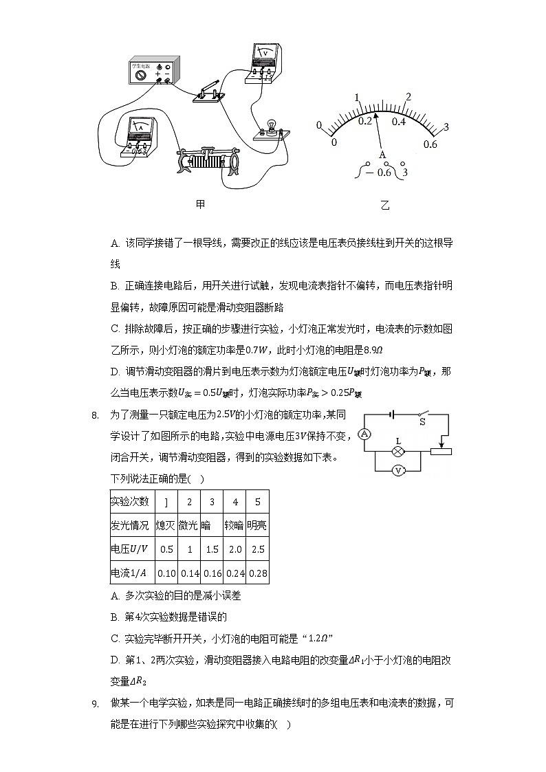 沪科版初中物理九年级全一册第十六章《电流做功与电功率》单元测试卷（含答案解析）03