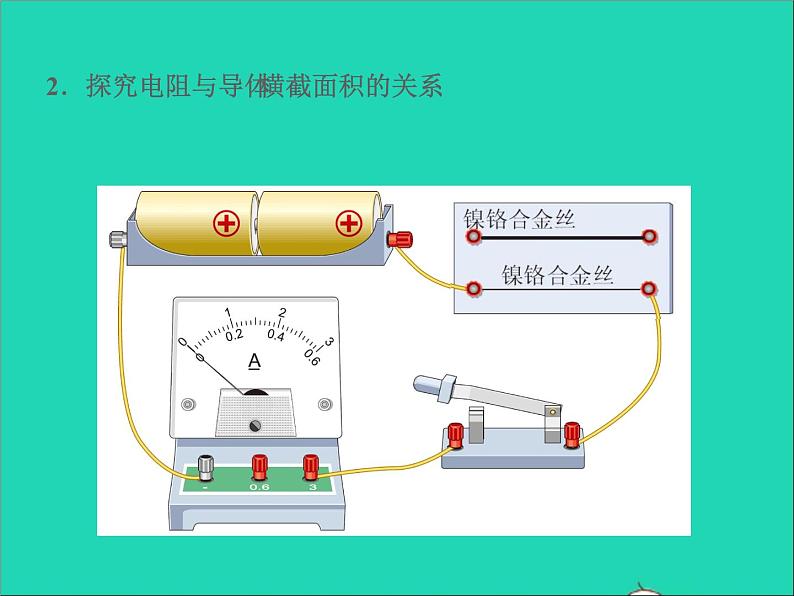 2022九年级物理全册第十一章简单电路11.7探究__影响导体电阻大小的因素课件新版北师大版05