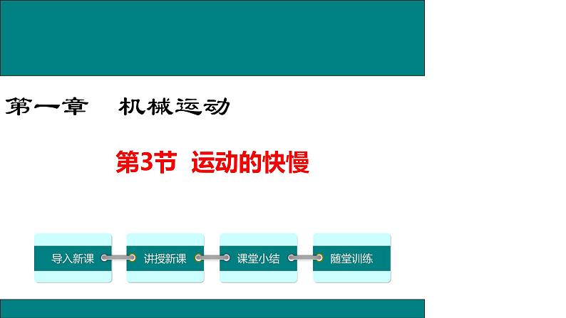 1.3运动的快慢  课件人教版物理八年级上册第1页