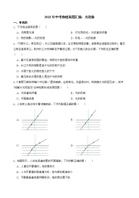 2022年中考物理真题汇编：光现象及答案