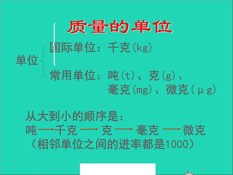 2022八年级物理上册第二章物质世界的尺度质量和密度2.2物体的质量及其测量课件新版北师大版04