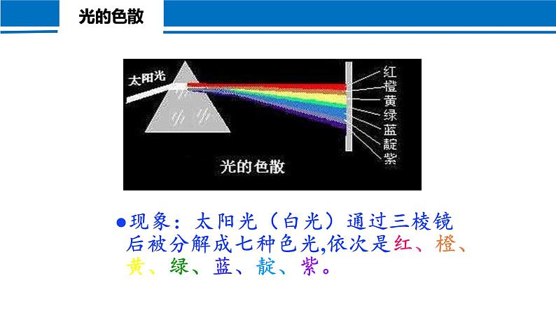 4.5 光的色散 2022-2023学年人教版物理八年级上册课件05