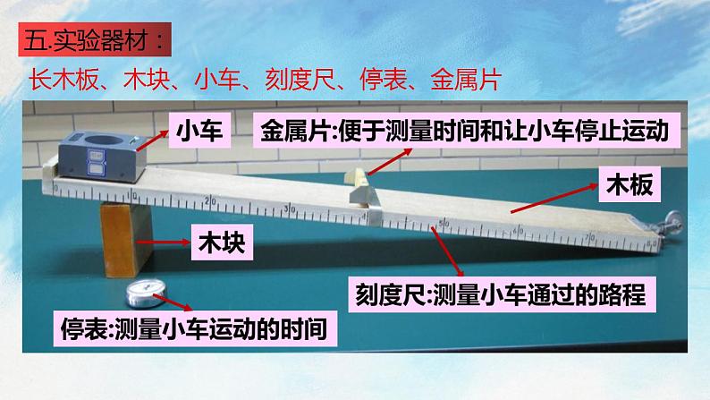 2.4 科学探究：速度的变化 课件+作业八年级物理上册 沪科版八上物理07