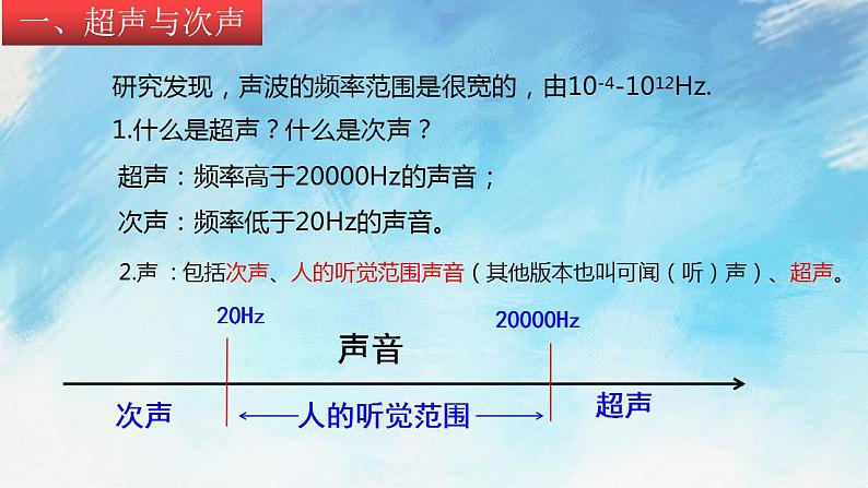 3.3 超声与次声 课件+作业八年级物理上册 沪科版八上物理04