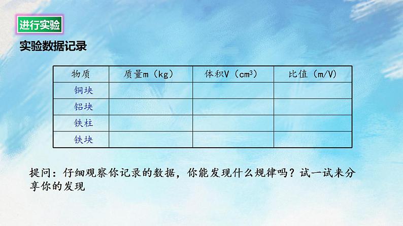 5.3-5.4 科学探究：物质的密度 密度知识的应用 课件+作业八年级物理上册 沪科版八上物理06