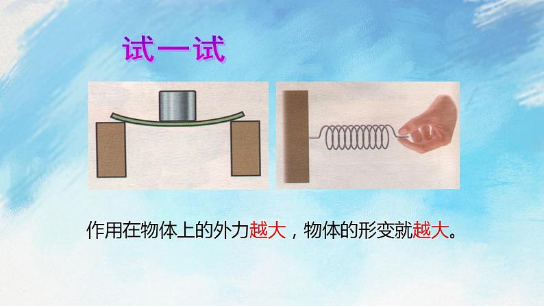 6.3弹力与弹簧测力计 课件+作业八年级物理上册 沪科版八上物理06