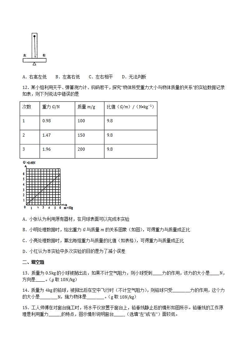 6.4来自地球的力 课件+作业八年级物理上册 沪科版八上物理03