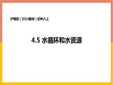 4.5 水循环和水资源课件   沪粤版物理八年级上册