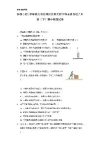 2021-2022学年重庆市江津区北师大附中等金砖四校八年级（下）期中物理试卷-普通用卷