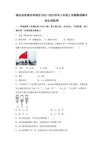 湖北省孝感市孝南区2022-2023学年物理八年级（上)期中综合训练卷