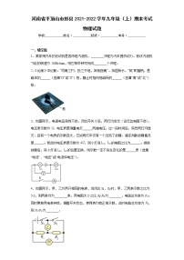 河南省平顶山市郏县2021-2022学年九年级（上）期末考试物理试题(word版含答案)