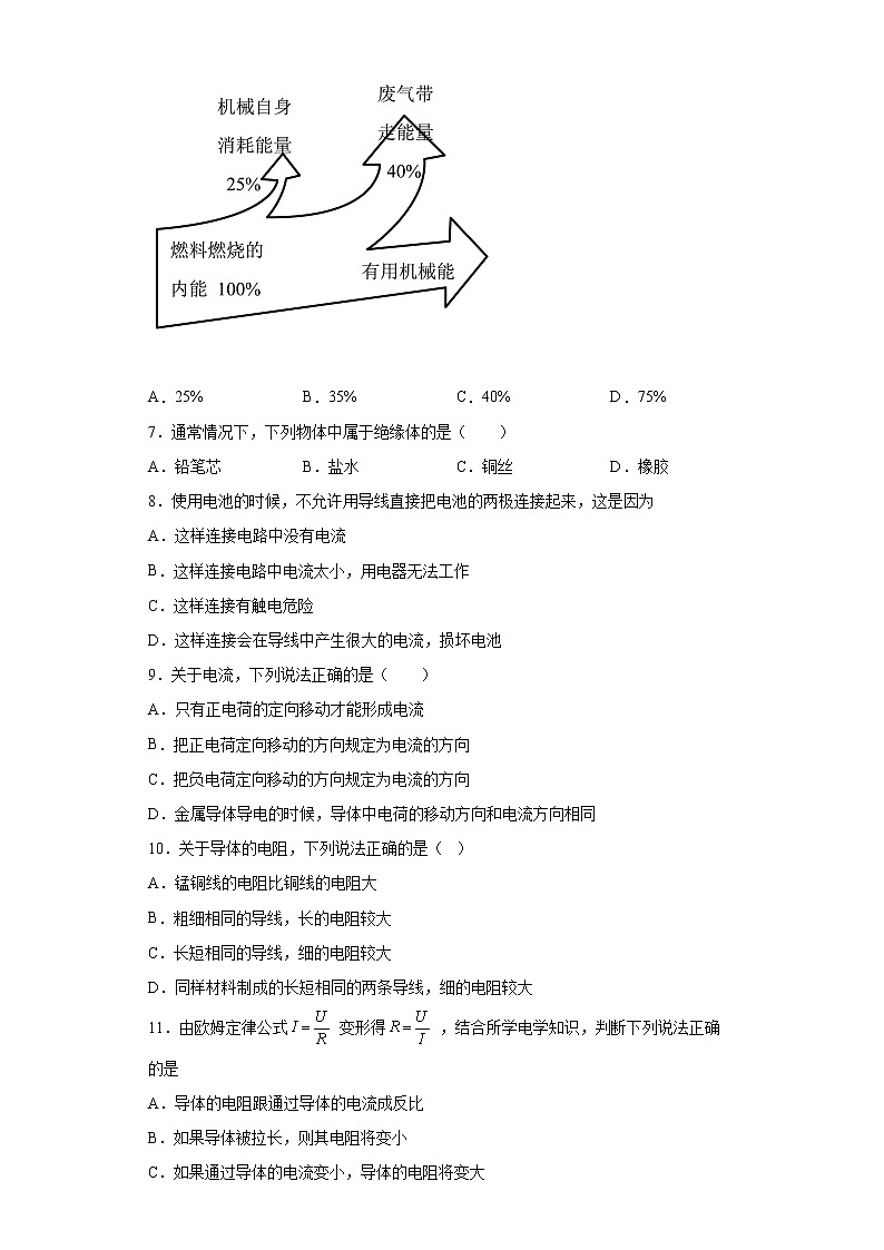 河北省衡水市景县2021-2022学年九年级（上）期末考试物理试题(word版含答案)第2页