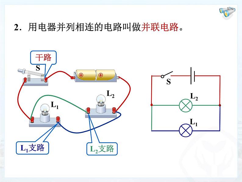 人教版九年级物理上册-15.3串联和并联-课件08