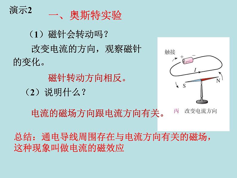 7.2 电流的磁场 课件   教科版初中物理九年级上册06