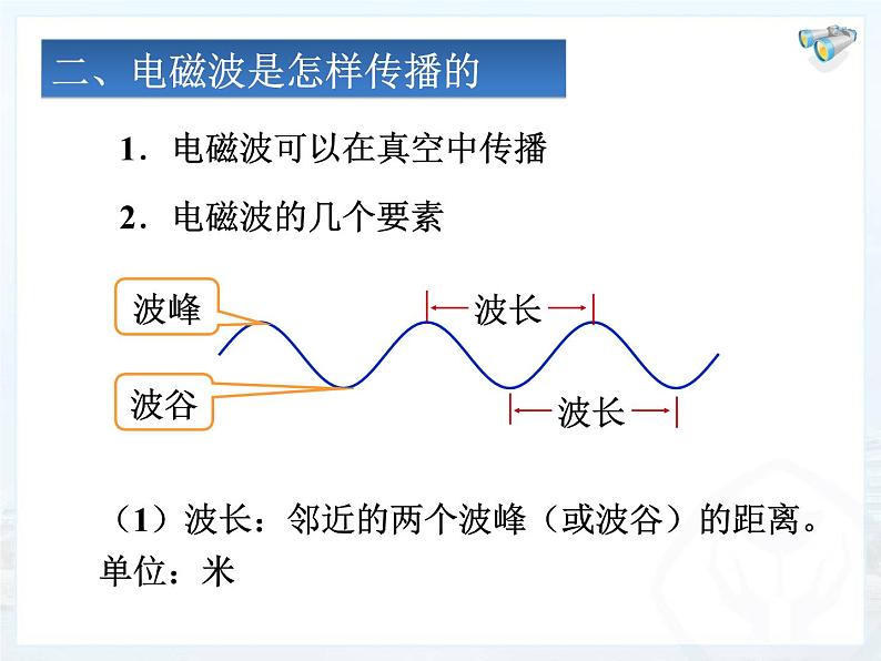 人教版九年级物理全册--21.2电磁波的海洋-课件07