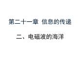 人教版九年级物理全册--21.2电磁波的海洋-课件1