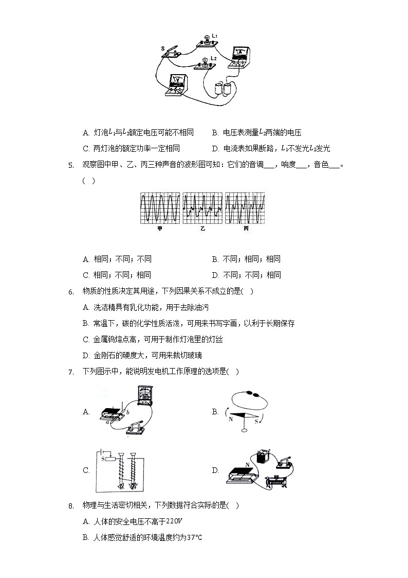 2022年天津市南开区中考物理模拟试卷(word版含答案)第2页