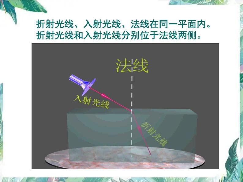 北师大版八年级上册 光的折射优质课件06