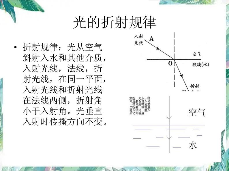 北师大版 八年级上册 光的折射教学课件第5页