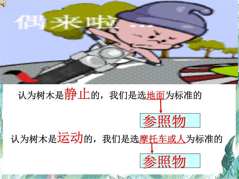 北师大版  八年级上册 运动与静止 优质课件第4页