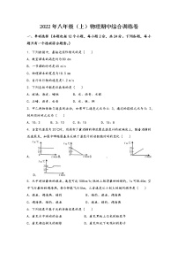 河南省周口市2022年八年级（上）物理期中综合训练卷(word版，含答案)