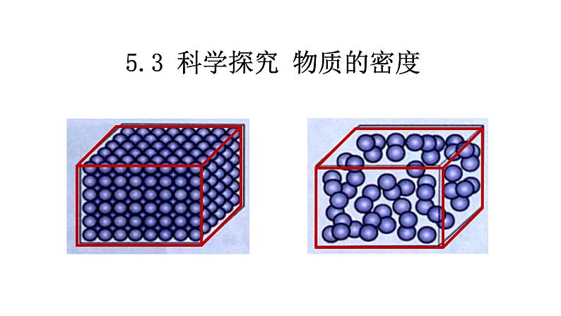 5.3科学探究：物质的密度  课件   沪科版八年级全一册第1页