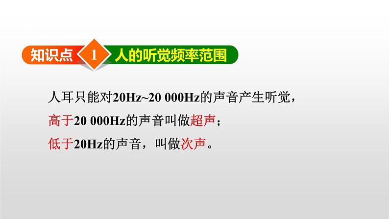 3.3 超声和次声  课件   沪科版八年级物理全一册第4页