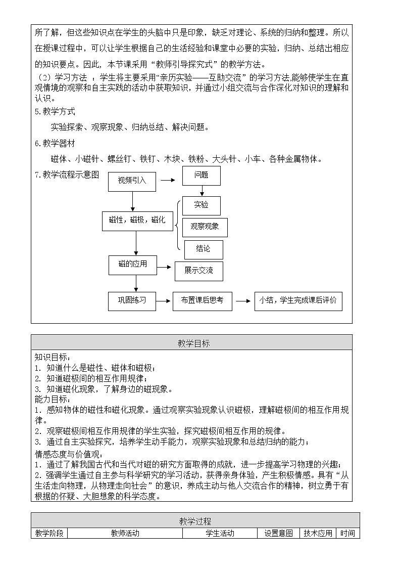 京改版九年级全册 物理 教案 9.1简单电现象02
