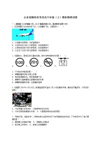 物理八年级上山东省潍坊市寿光市八年级（上）期末物理试卷(WORD版，含解析)