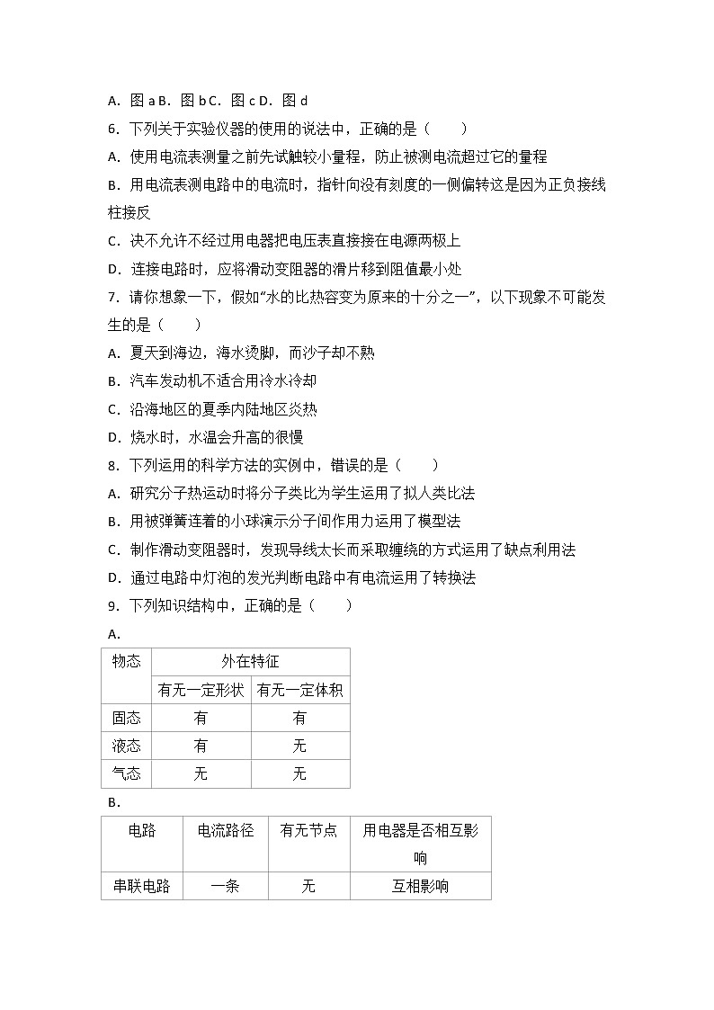 九年级物理山东省青岛三十九中九年级（上）期中物理试卷（含答案）第2页