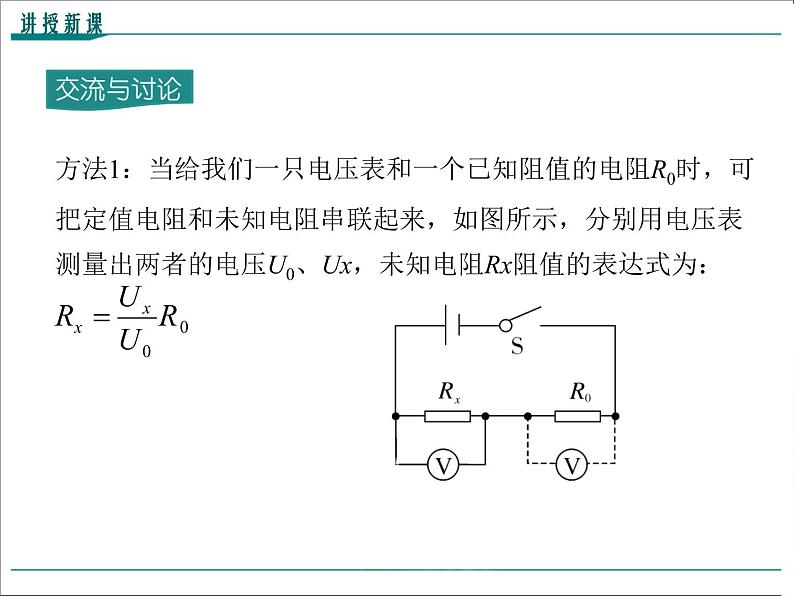 物理九年级上第十七章  欧姆定律第2课时 特殊方法测电阻精品教学课件第5页