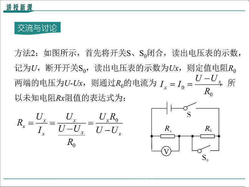 物理九年级上第十七章  欧姆定律第2课时 特殊方法测电阻精品教学课件第6页