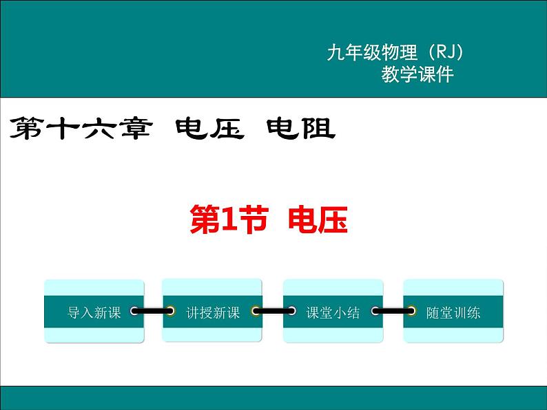 物理九年级上第十六章  电压  电阻第1节 电压精品教学课件01