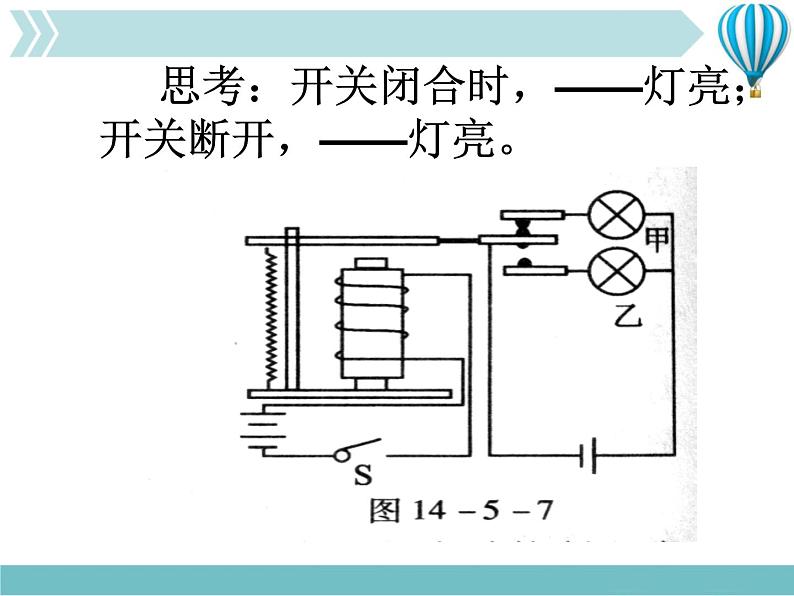 物理九年级下第20章第3节电磁铁 电磁继电器 2教学课件04