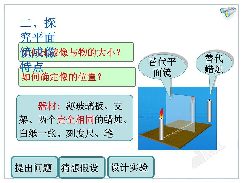 物理八年级上第4章第3节平面镜成像教学课件第5页