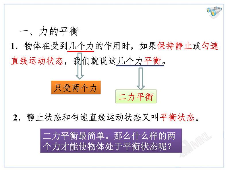 8.2二力平衡教学课件第4页