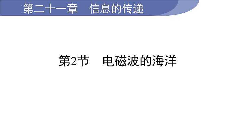 21.2 电磁波的海洋--(课件+教案）人教版九年级物理下册01