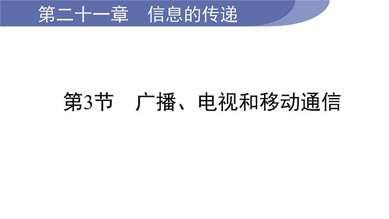 21.3 广播、电视和移动通信--(课件+教案）人教版九年级物理下册01