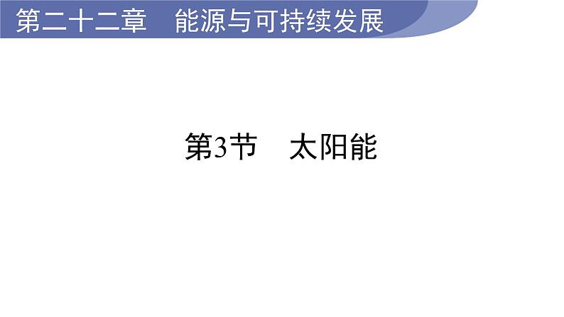 22.3太阳能--(课件）人教版九年级物理下册第1页