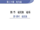 20.1 磁现象 磁场--(课件+教案）人教版九年级物理下册