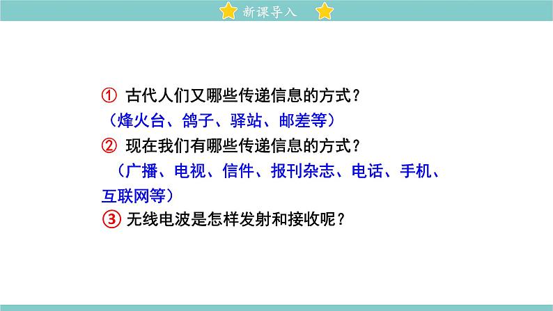 15.2 广播和电视 同步教学课件 初中物理北师大版九年级全一册02