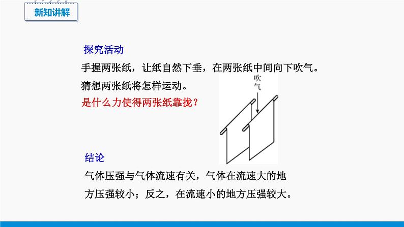 8.4 流体压强与流速的关系 同步课件 初中物理沪科版八年级全一册第8页