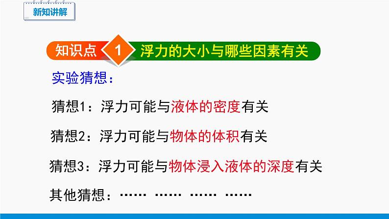 9.2 阿基米德原理 同步课件 初中物理沪科版八年级全一册03