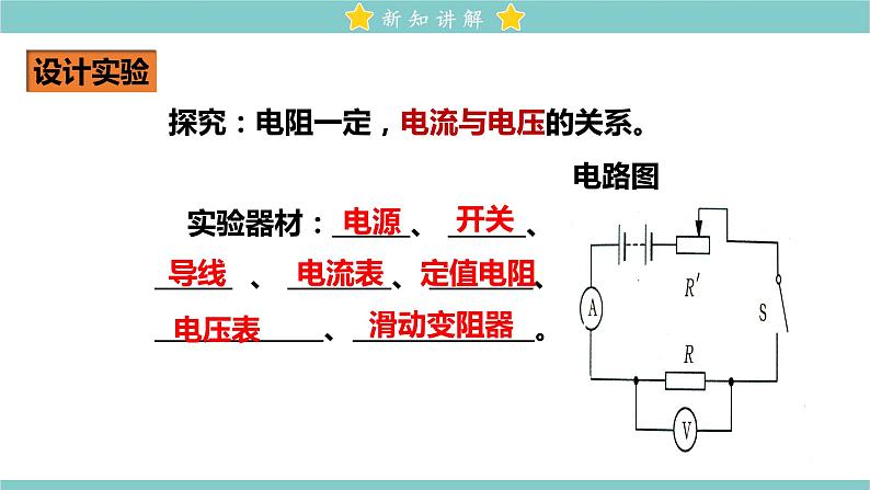 17.1 电流与电压和电阻的关系 教学课件 初中物理人教版九年级全一册04