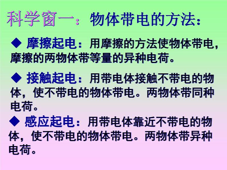 北师大版九年级全册物理 11.3 电荷   课件07