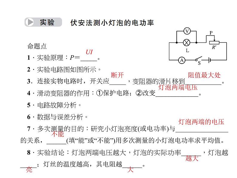 教科版九年级上册物理  第六单元 综合与测试 课件第8页