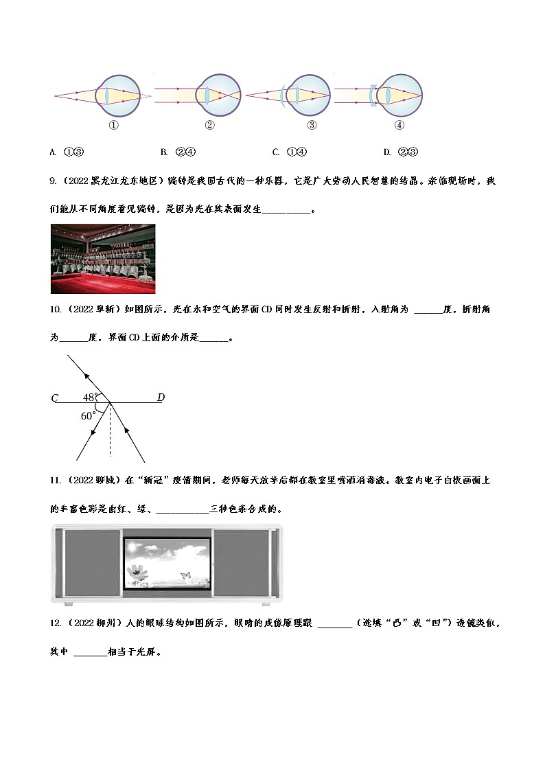2022年中考物理真题提升练习：光(含答案)第3页