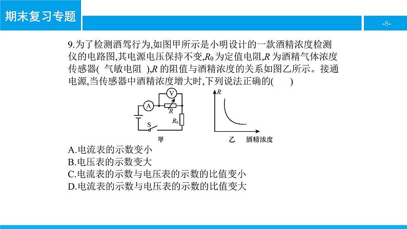 物理人教版九年级下册同步教学课件期末复习专题5 欧姆定律第8页