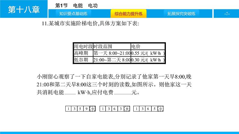 物理人教版九年级下册同步教学课件第18章 第1节 电能 电功07