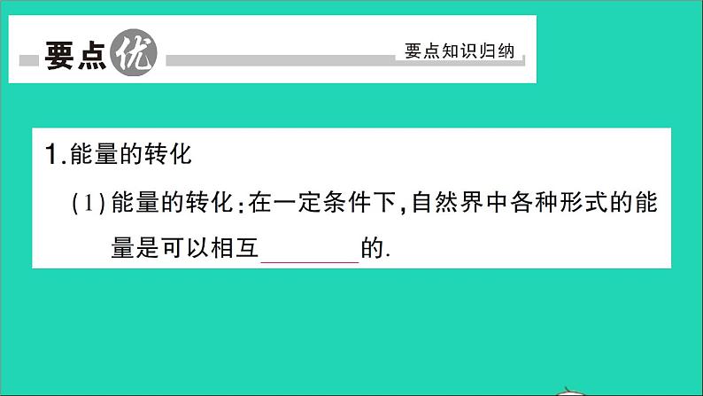 物理人教版九年级上册同步教学课件第14章 内能的利用 第3节 能量的转化和守恒第2页